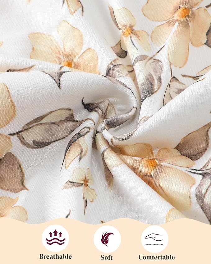 Mioglrie Newborn Baby Girl Clothes Long Sleeve Romper Infant Fall Winter Outfits Floral Hat Jumpsuit Preemie Girl Clothes