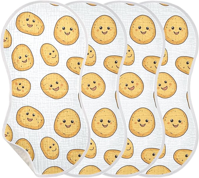vvfelixl Potato Baby Burp Cloths for Baby Boy Girls Baby Washcloths Burp Rags 1 Pack
