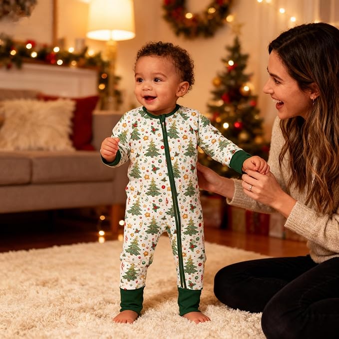 Weiwei Pajamas for Baby Boys & Girls Footies, Viscose from Bamboo Baby Romper, Baby Sleepers, 2-Way Zippy PJs, YKK