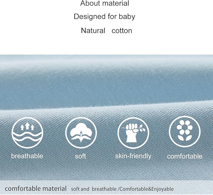 pureborn Baby Boys Girls Bodysuit Super Soft Cotton Romper 0-24 Months