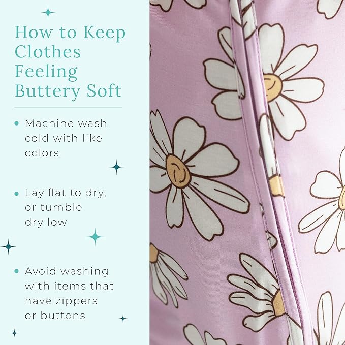 Posh Peanut Convertible Baby Sleepers - Girls Footless Baby Pajamas with 2 Way Zipper for Easy Diaper Changes