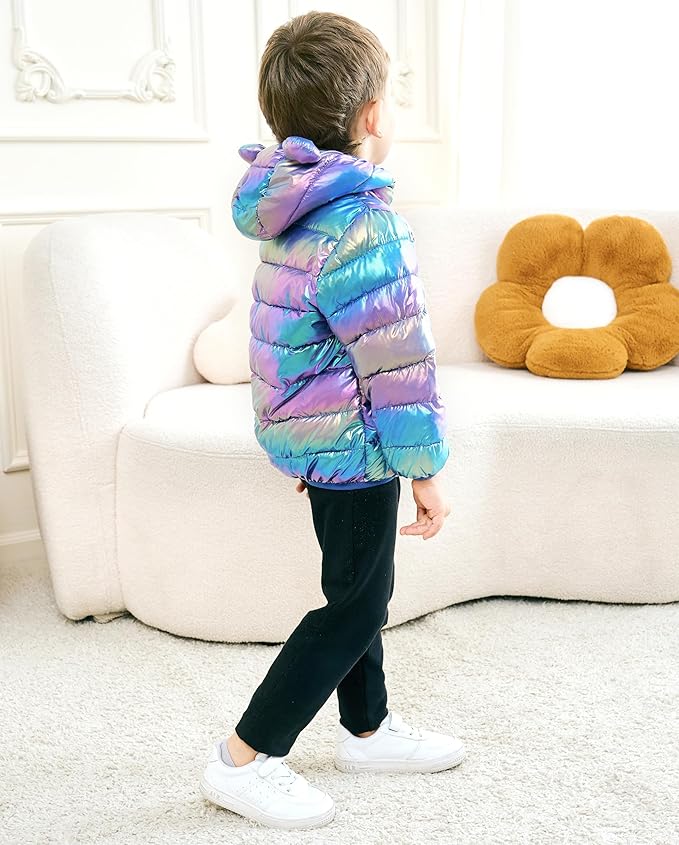UPlee 3M - 3T Baby Girls Boys Winter Coats for Toddlers Lightweight Puffer Jacket Kids Down Alternative Outerwear