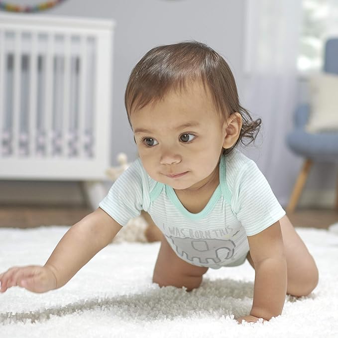 Gerber Unisex Baby 5-Pack Short-Sleeve Onesies