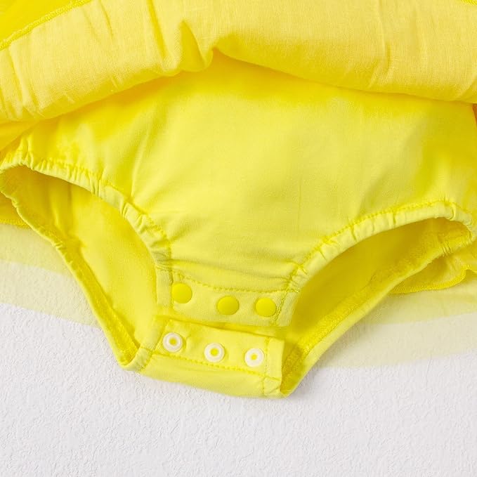 Magic Park 0-18M Infant Bodysuit Tutu Dress Baby Girl Romper Dress Toddler Solid Color Tulle Skirt Baptism Holidays Outfits