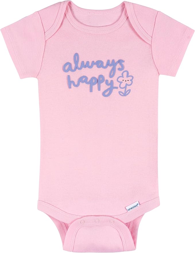 Onesies Brand baby-girls 8-pack Short Sleeve Mix & Match Bodysuits