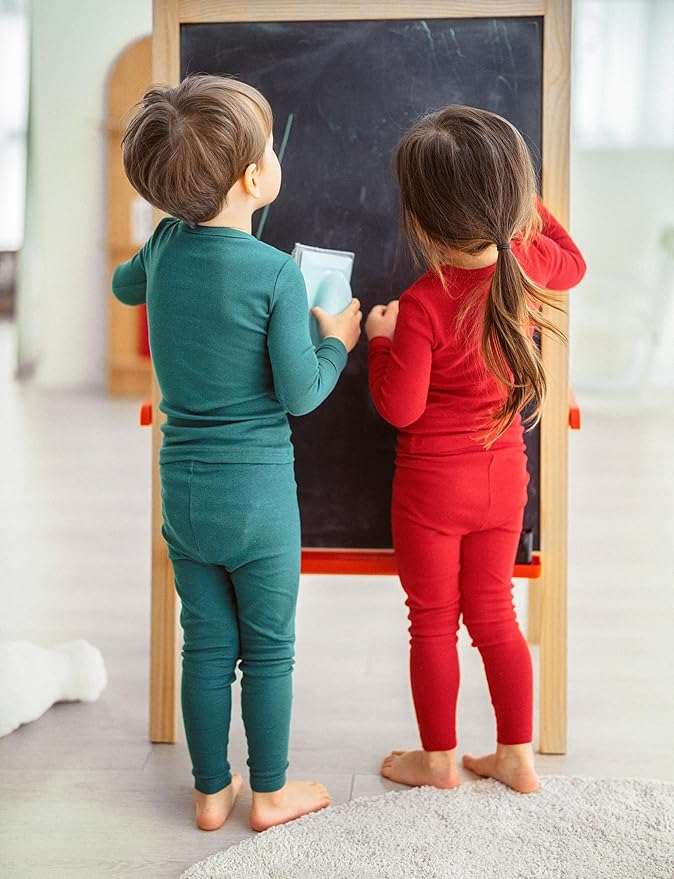 AVAUMA Baby Boys Girls Pajama Set Kids Toddler Snug fit Basic Cotton Sleepwear pjs for Daily