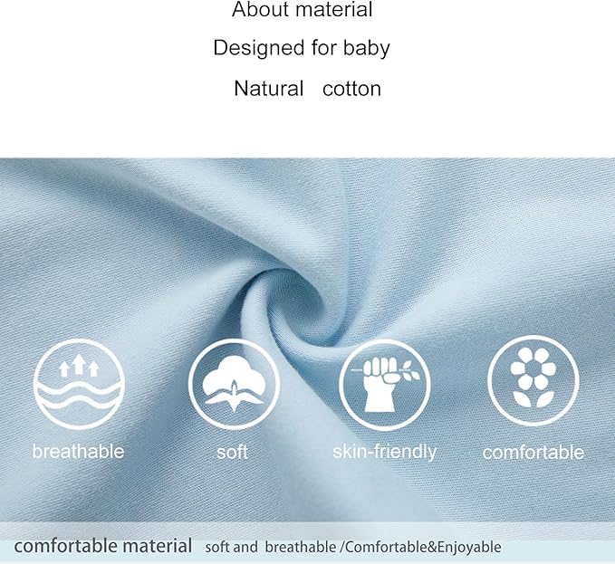 pureborn Baby Boys Girls Bodysuit Super Soft Cotton Romper 0-24 Months