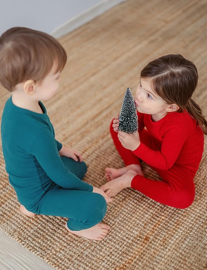 AVAUMA Baby Boys Girls Pajama Set Kids Toddler Snug fit Basic Cotton Sleepwear pjs for Daily