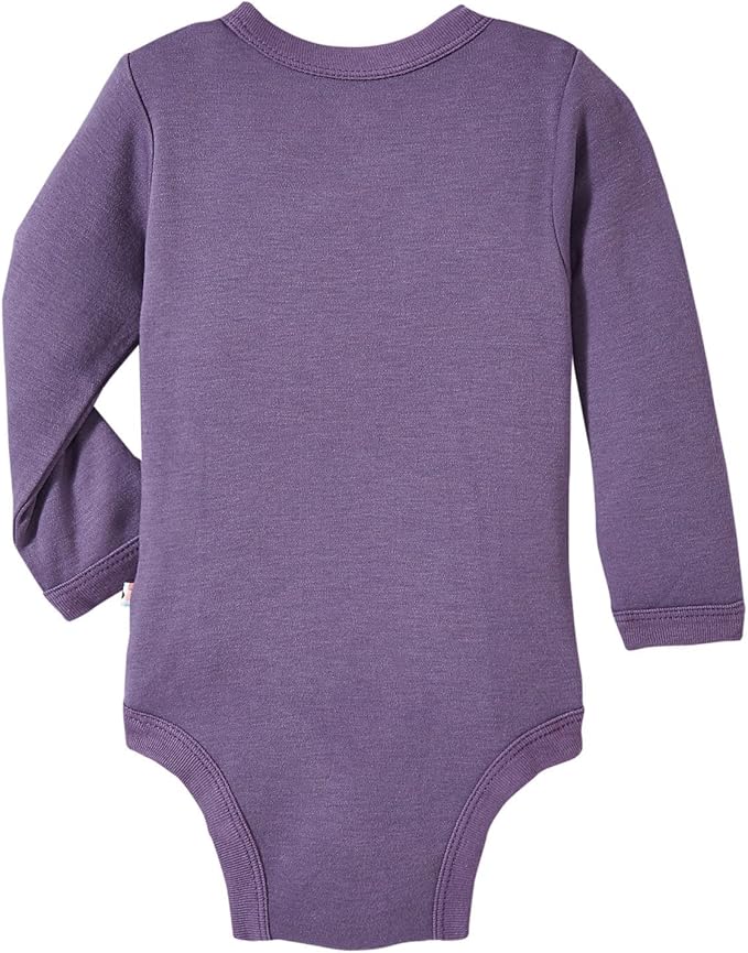 Babysoy Unisex Newborn, Infant, & Baby Long Sleeve Kimono Wrap Around Side-Snap Organic Bodysuit Onesies Onepiece