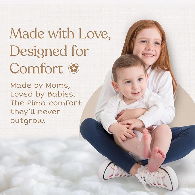 Pimbi&Bimpi Baby Bodysuit Long Sleeve | Baby Romper | Premium Peruvian Pima Cotton | Gender Neutral baby clothes: baby boy romper and baby girl romper (12-18 months)