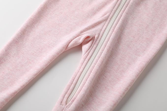 O2 BABY Baby Boys Girls Organic Cotton Zip-Front Sleeper Pajamas, Footed Sleep 'n Play
