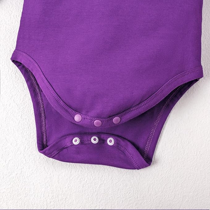 Magic Park 0-24M Infant Girl Romper Baby Girls Solid Color Bodysuit Toddler Ruffle Jumpsuit Shirts Casual Tops Baptism Shirt