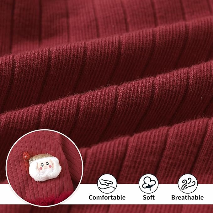 YOUNGER TREE Newborn Baby Girl Romper Dress Outfits Long Sleeve Floral Tutu Bodysuit with Leggings Hat Infant Fall Clothes