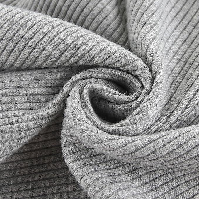 Baby Boy Girl Romper 2 Pack Long Sleeve Button Jumpsuit Cotton Unisex Infant Baby Clothes for 0-24 Months