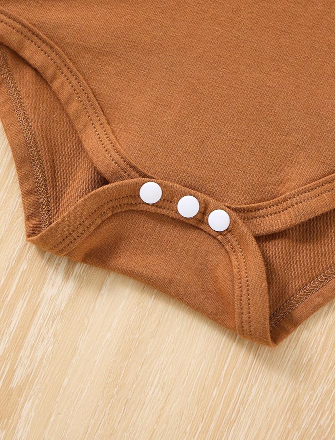 Baby Boy Clothes Long Sleeve Hoodie Romper and Plaid Pants Set Fall Winter Baby Boy Outfit 0–18 Months