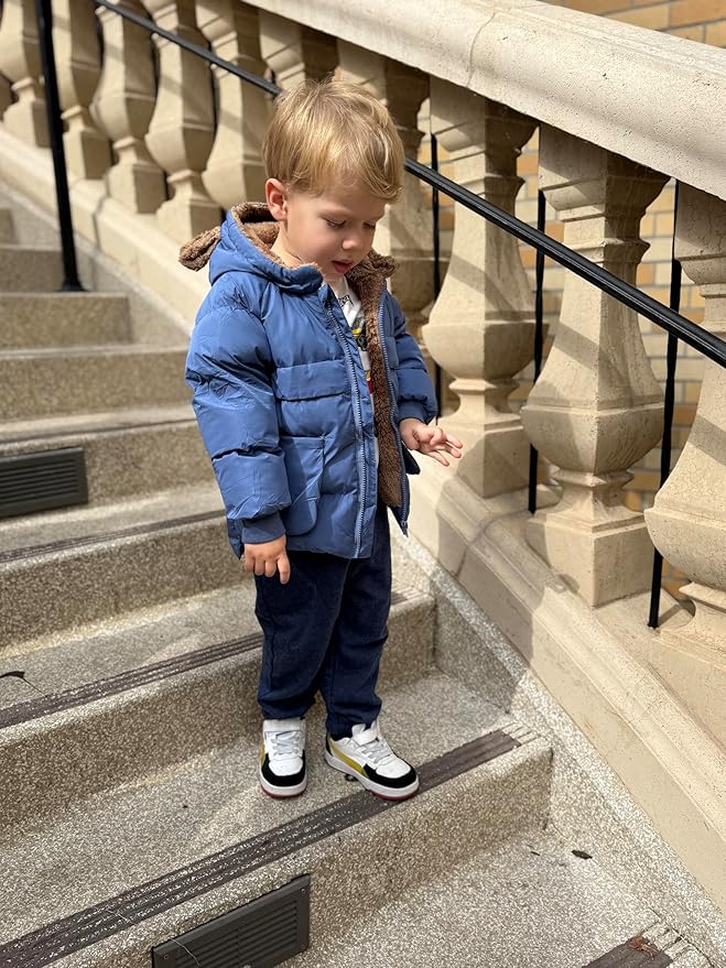 TUONROAD Baby Girls Coats for 6 Months-5 Years Toddlers Boy Winter Jacket Warm Bear Hooded Outdoor Coats Size 5