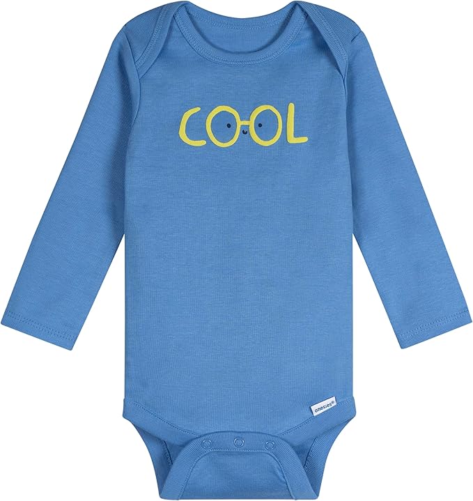 Onesies Brand, Unisex Baby, 6-Pack Long Sleeve Bodysuits