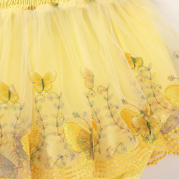 Baby Girl Clothes Infant Tulle Romper Ruffe Sleeveless Bodysuit Baby Girl Outfits Infant Girl Dress 0-18M
