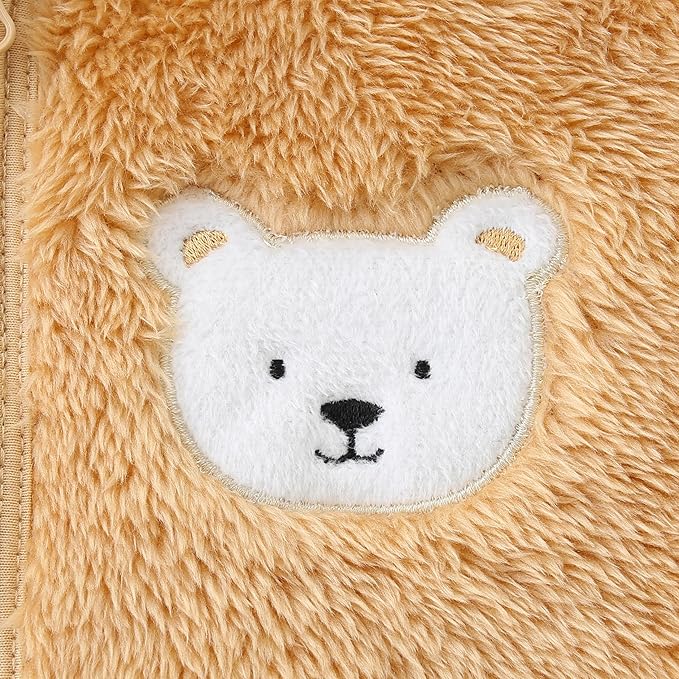 Baby Romper Infant Hooded Jumpsuit Long Sleeve Footed Onesie Outwear Outfits