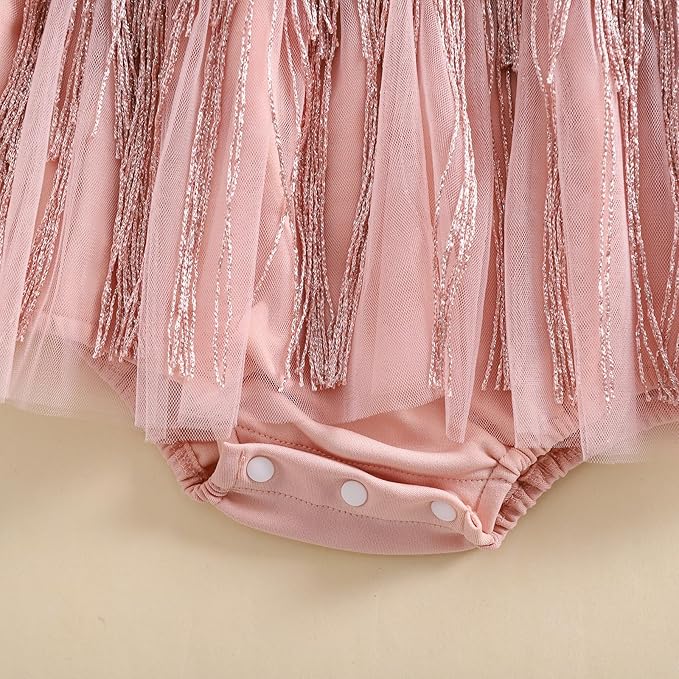 Sasaerucure Infant Baby Girl Summer Outfits Sleeveless Dress Romper Lace Tutu Onesie One Piece Ruffle Bodysuit