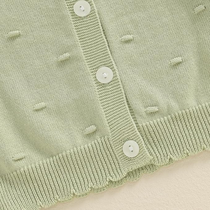 Baby Girl Cardigan Sweater Long Sleeve Button Up Knit Sweatshirt Jacket Toddler Baby Girl Fall Outfits