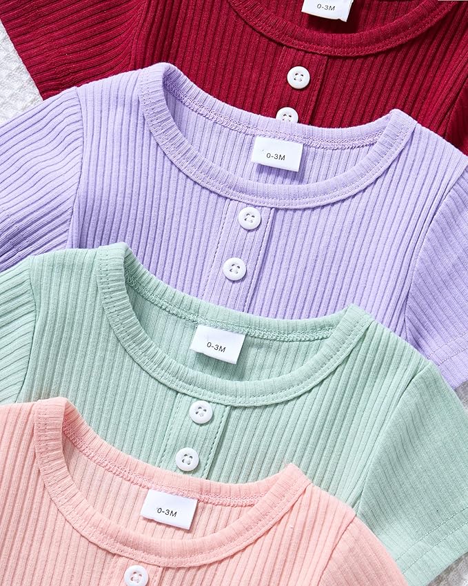 Infant Baby Girl Clothes Newborn Girl Romper Fall Winter Outfit Ruffle Long Sleeve Jumpsuit Romper Cute Baby Girl Outfit