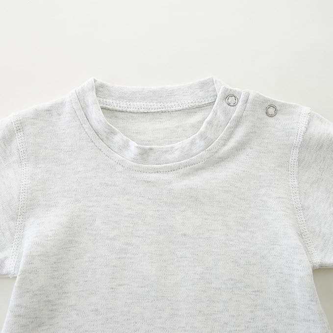 Baby Multicolor Short Sleeve T-Shirt Tee Summer Solid 100% Cotton Basic Clothes