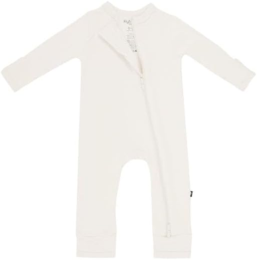 KYTE BABY Unisex Rayon Made From Bamboo Zippered Rompers 0-24 Months