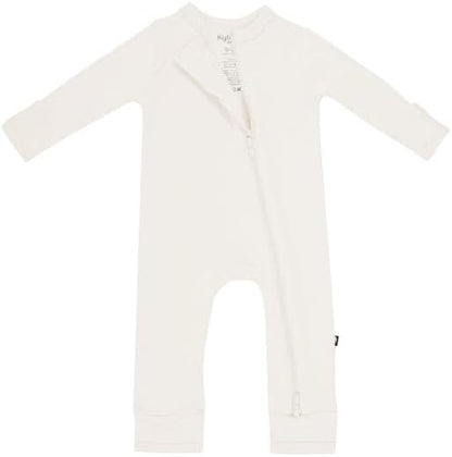 KYTE BABY Unisex Rayon Made From Bamboo Zippered Rompers 0-24 Months