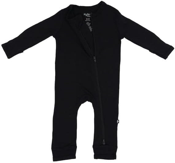 KYTE BABY Unisex Rayon Made From Bamboo Zippered Rompers 0-24 Months