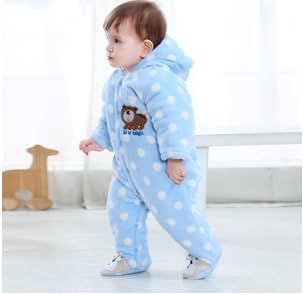 Gaorui Newborn Baby Jumpsuit Outfit Hoody Coat Winter Infant Rompers Toddler Clothing Bodysuit