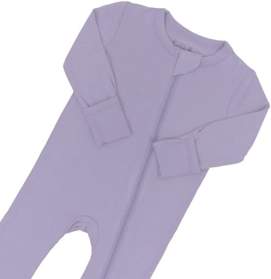 KYTE BABY Unisex Rayon Made From Bamboo Zippered Rompers 0-24 Months