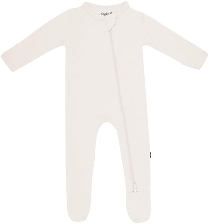 KYTE BABY Unisex Zipper Closure Footies, Rayon Made From Bamboo, 0-24 Months