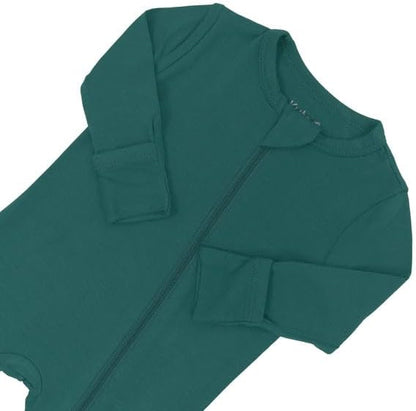 KYTE BABY Unisex Rayon Made From Bamboo Zippered Rompers 0-24 Months