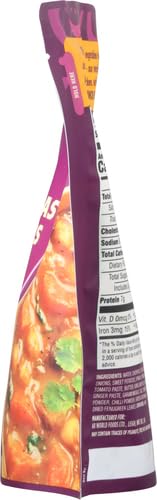 Patak's Butter Chickpeas & Veggies, 10.05 Oz (Pack of 4) Mild Curry with Chickpeas, Spinach, Carrots, Ready to Heat Vegetarian Meals