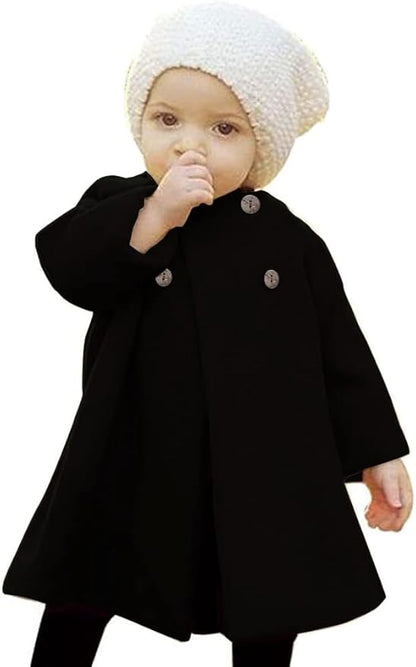 Baby Coats Fall Winter Kid Baby Girl Cloak Button Jacket Clothes Baby Outwear Clothes