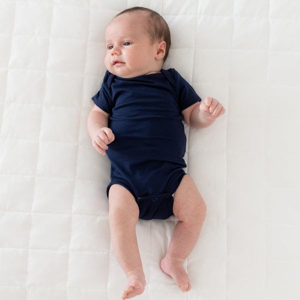 KYTE BABY Short Sleeve Unisex Baby Bodysuits, Rayon Made From Bamboo Material