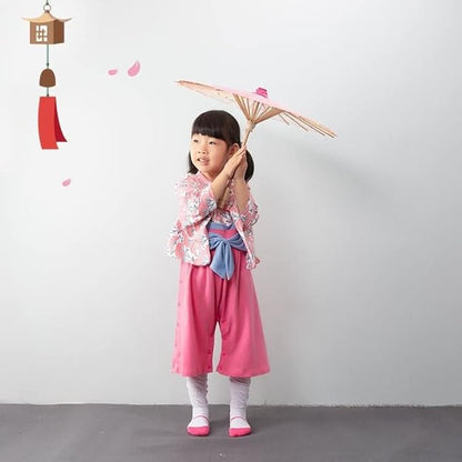 Baby Girl Kimono Romper Japanese Costumes Hakama Coverall Infant Samurai Outfits