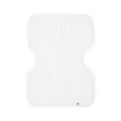 Little Unicorn Ultra-Absorbent Premium Burp Cloth | Soft on Baby's Skin | Larger Size | Ergonomic Design (White)
