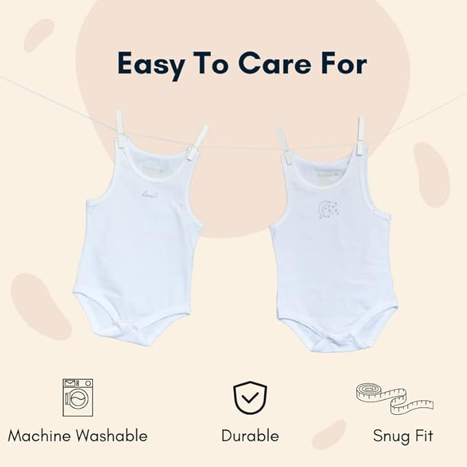 Feathers Baby Super Soft Cotton Onepiece Bodysuit Undershirt