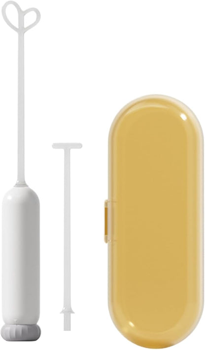 Baby Formula Stirrer Electric - Baby Bottle Frother, Compact Formula Stirrer, Handheld Milk Whisk | Efficient Mixing Tool for New born Feedings, Battery Operated with Spill Control Hot and Cold Milk