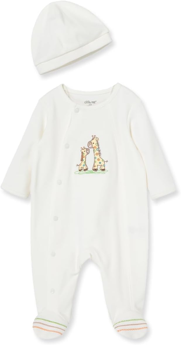 Little Me Footie Pajamas Cotton Baby Sleepwear Boys and Girls Footed Sleeper