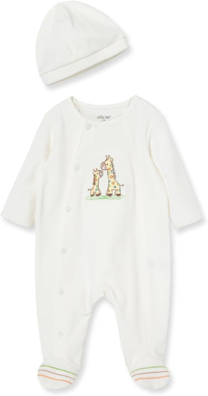 Little Me Footie Pajamas Cotton Baby Sleepwear Boys and Girls Footed Sleeper