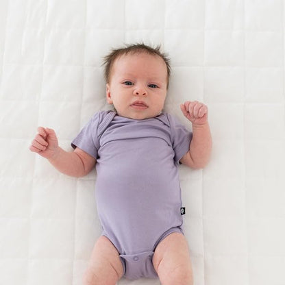 KYTE BABY Short Sleeve Unisex Baby Bodysuits, Rayon Made From Bamboo Material