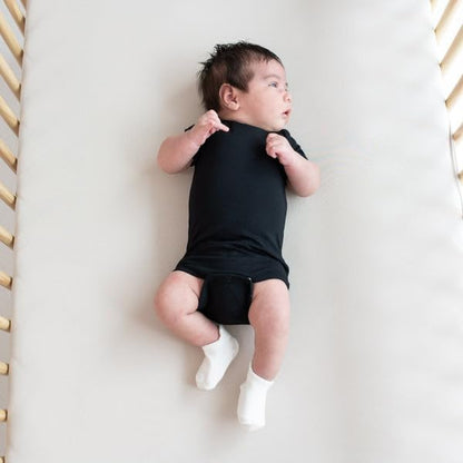 KYTE BABY Short Sleeve Unisex Baby Bodysuits, Rayon Made From Bamboo Material