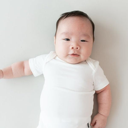KYTE BABY Short Sleeve Unisex Baby Bodysuits, Rayon Made From Bamboo Material