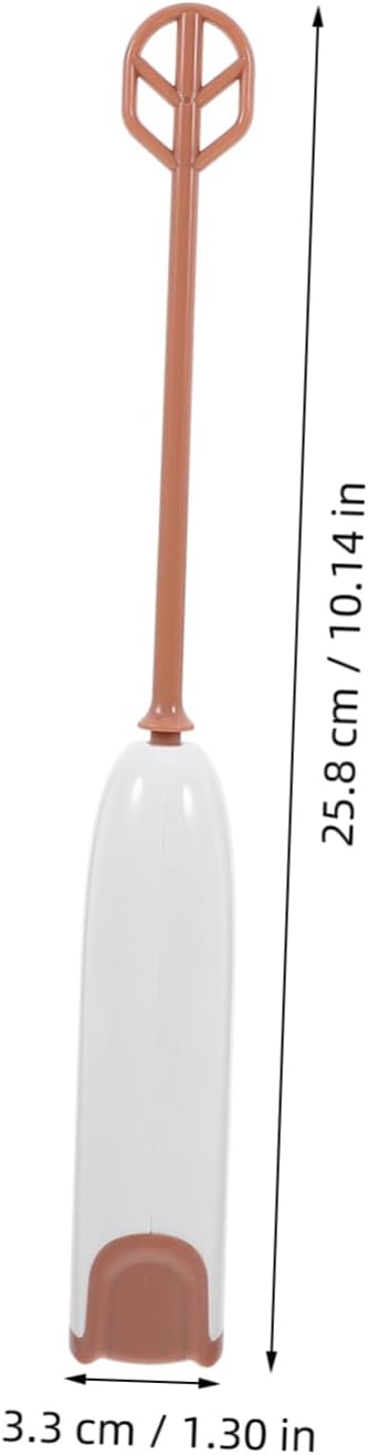 Healifty Electric Handheld Milk Powder Stirrer with Extended Rod Portable Lightweight Automatic Stirring Tool for Juice and Drinks Detachable Easy Clean Mixer Wands Warm White for Parents