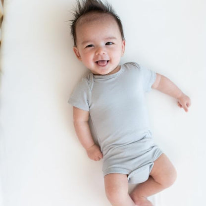KYTE BABY Short Sleeve Unisex Baby Bodysuits, Rayon Made From Bamboo Material
