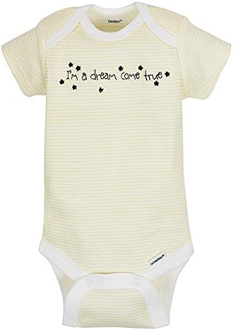 Gerber Unisex Baby 5-Pack Short-Sleeve Onesies