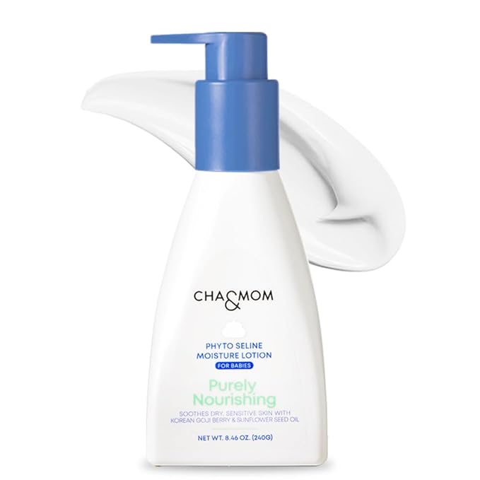 CHA&MOM Korean Baby Skincare - Hypoallergenic, Plant Based, and Natural Phyto Seline Moisture Lotion, 8.46oz